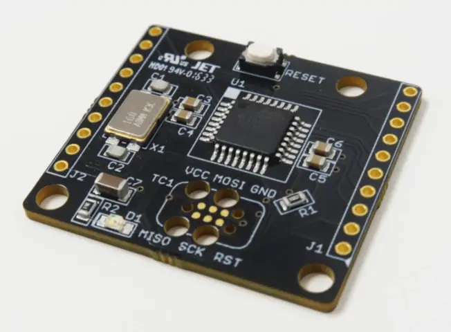 Avr tag connect board completed