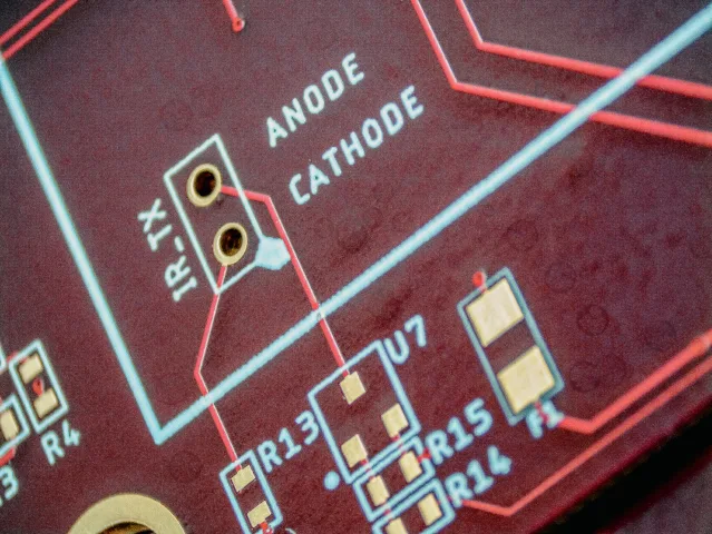 Bare pcb anode cathode