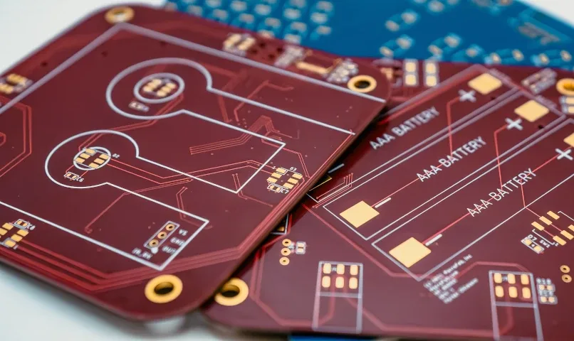 Bare pcb battery connections