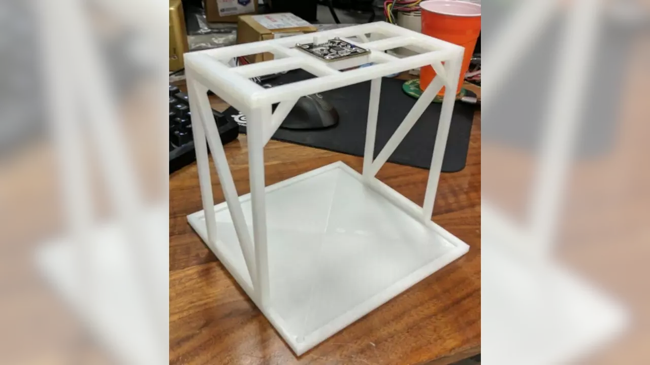 Figure 2: 3D printed camera fixture. Figure 2: 3D printed camera fixture.