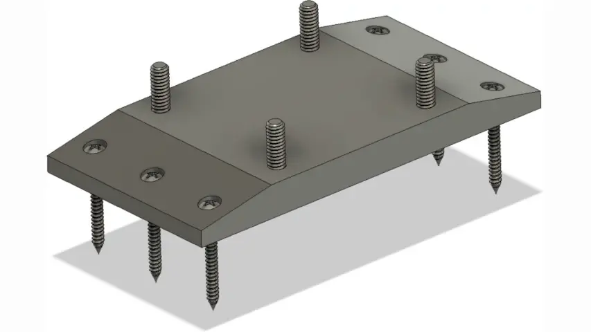 Design for the pump bracket Parker 3D printed. Design for the pump bracket Parker 3D printed.