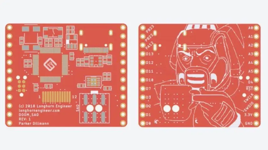 DOOM SAO with updated silkscreen. DOOM SAO with updated silkscreen.