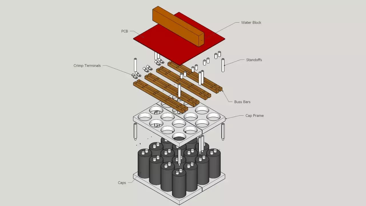 Figure 3: Exploded view of the Energon cube for the Super Simple Power Supply Figure 3: Exploded view of the Energon cube for the Super Simple Power Supply