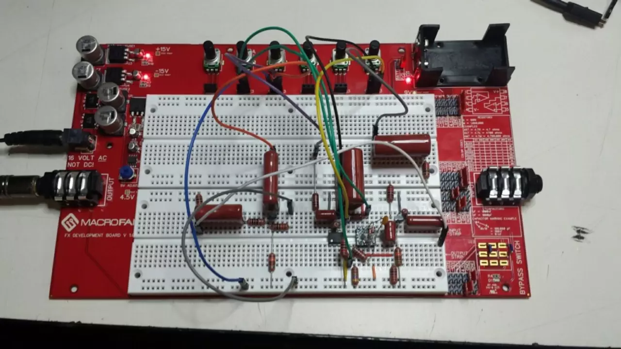 Figure 2: FX Dev Platform with Stephen’s Diode Compression opamp Figure 2: FX Dev Platform with Stephen’s Diode Compression opamp