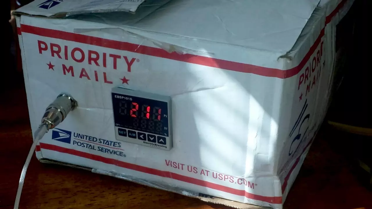 Figure 1: Stephen’s hacked together USPS PID controller. Looks professional with the RTD bulk head fitting. Figure 1: Stephen’s hacked together USPS PID controller. Looks professional with the RTD bulk head fitting.