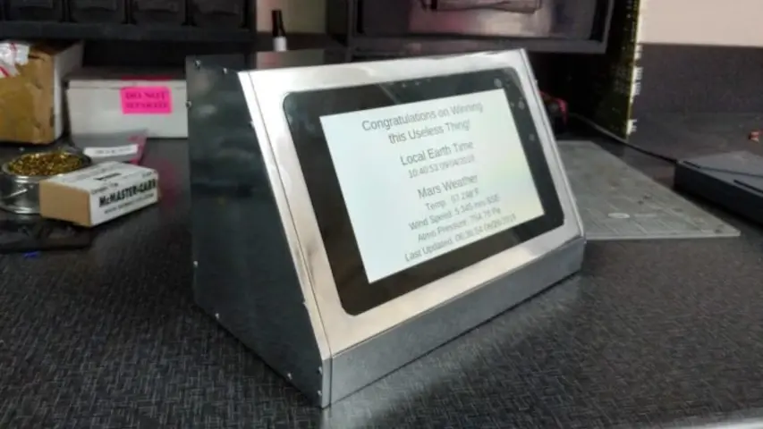 Inside the enclosure after some time spent on the buffing machine. Inside the enclosure after some time spent on the buffing machine.