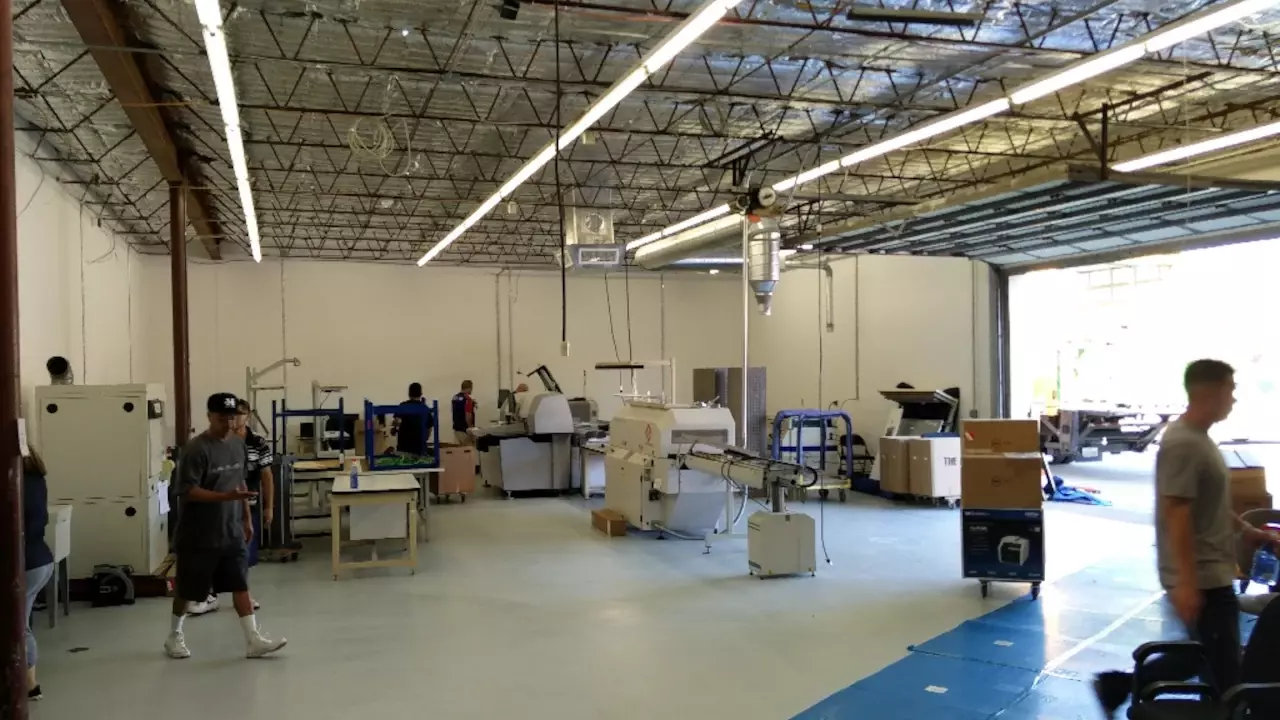 Figure 1: New manufacturing floor while moving in. Figure 1: New manufacturing floor while moving in.