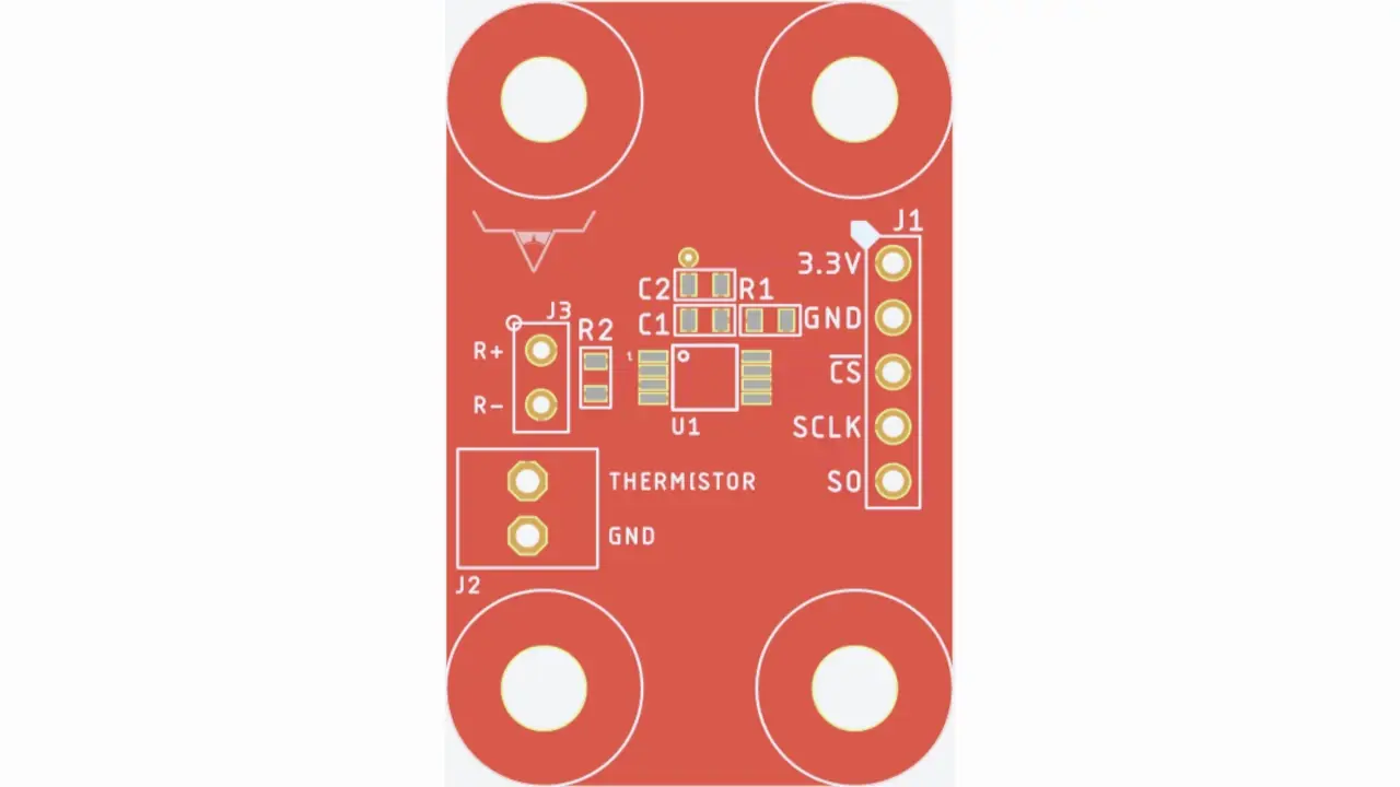 MAX6682 Thermistor breakout board Parker designed. MAX6682 Thermistor breakout board Parker designed.