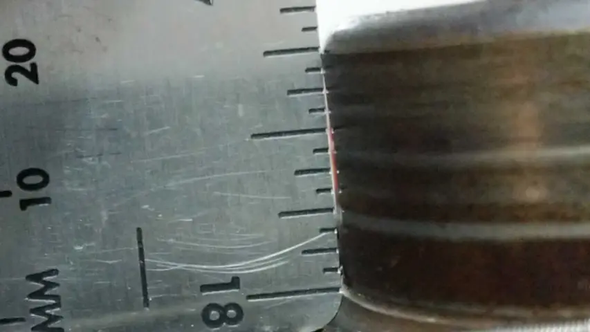 Oil seal surface on the harmonic balancer. Supposed to be flat…not dished and grooved. Oil seal surface on the harmonic balancer. Supposed to be flat…not dished and grooved.