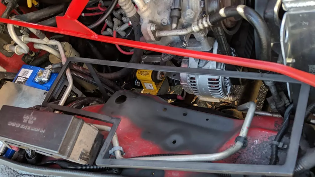 Figure 1: Platform frame for the Auxiliary Jeep Electronics. Figure 1: Platform frame for the Auxiliary Jeep Electronics.