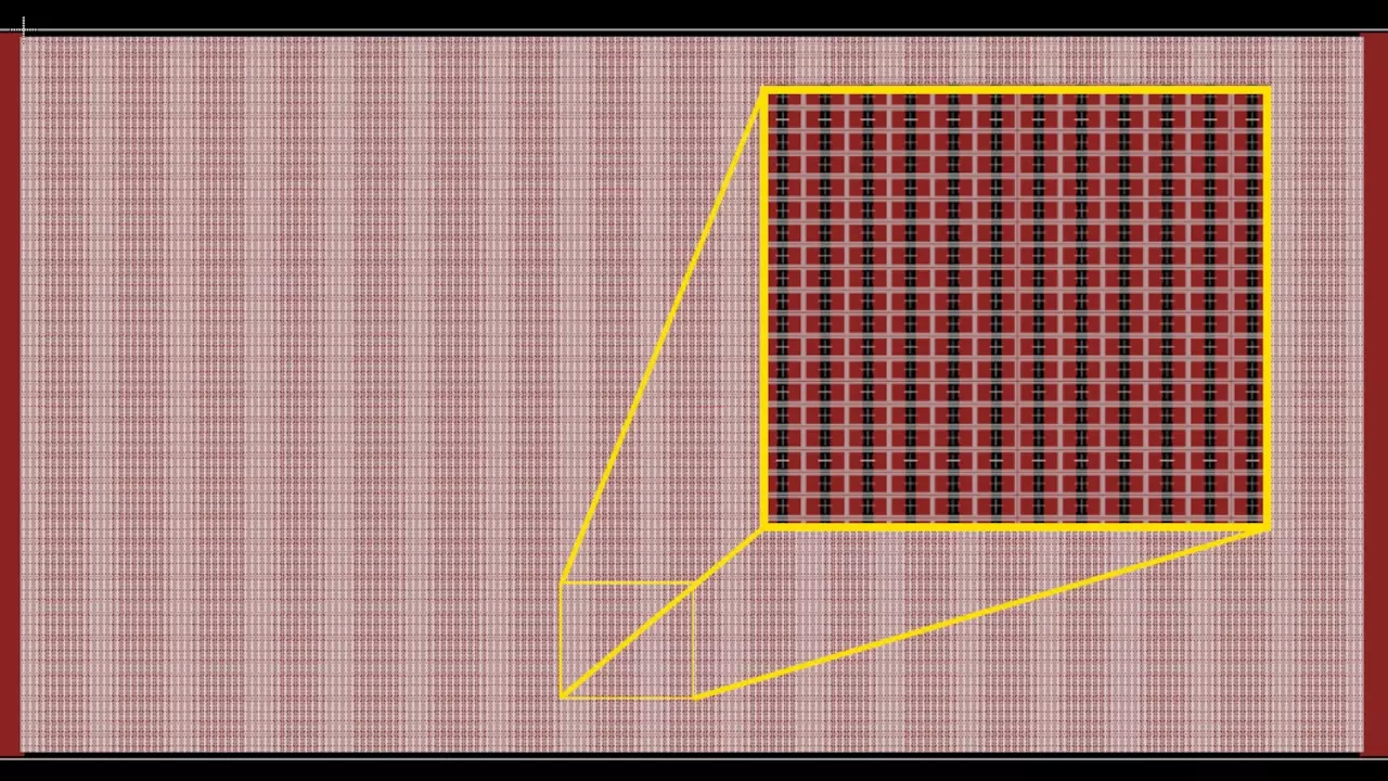 Figure 2: Stephen’s giant resistor layout in Eagle. Figure 2: Stephen’s giant resistor layout in Eagle.