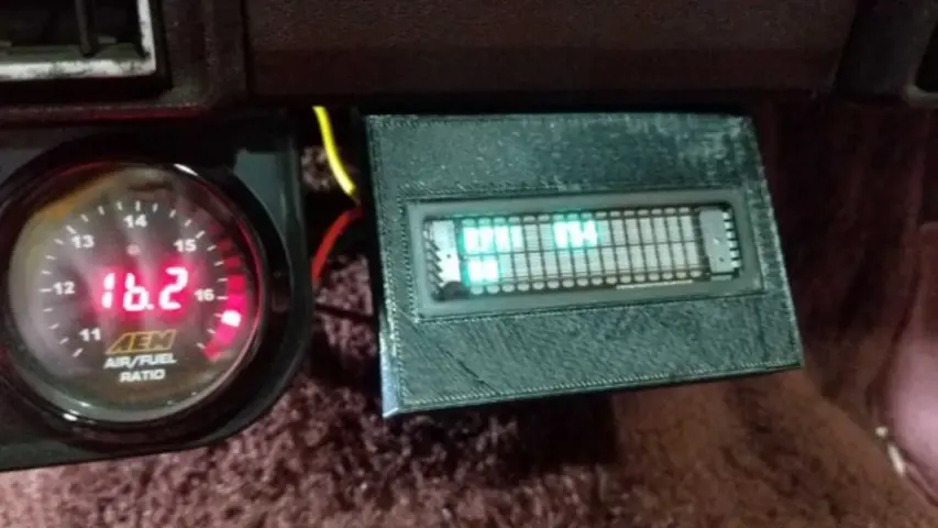 Parker’s Wagoneer Tachometer made from spare parts and a 3D printed enclosure. Parker’s Wagoneer Tachometer made from spare parts and a 3D printed enclosure.